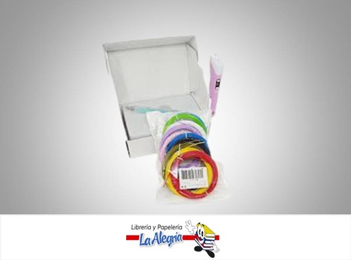 [FILAM3DBOLIGR] FILAMENTO BOLIGRAFOS 3D PAQUETE 8 COLORE MARCA S/M   