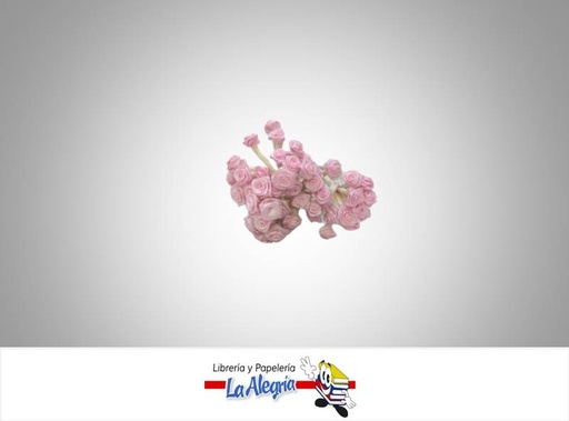 [FLOR00060] ROSA ARTIFICIAL 05MM ROSA PASTEL 12 UND MARCA S/M   