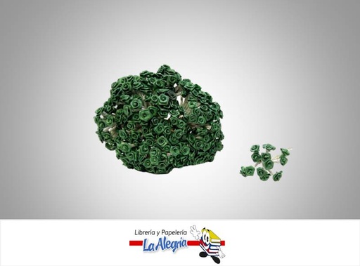 [FLOR00079] ROSA ARTIFICIAL 05MM VERDE PISTAC 12 UND MARCA S/M   