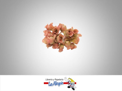 [FLOR01029] ROSA ARTIFICIAL 20MM GUAYABA 12 UND MARCA S/M   