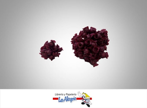 [FLOR01180] ROSA ARTIFICIAL 20MM VINO 12 UND MARCA S/M   