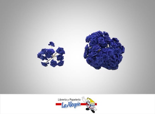 [FLOR02037] ROSA ARTIFICIAL 09MM MORA AZUL 12 UND MARCA S/M   