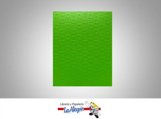 [FTI086] FOAMI TEX INFANTIL CARTA VERDE MANZA UND MARCA S/M   