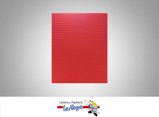 [FTT050] FOAMI TEX TRENZADO CARTA ROJO UND MARCA S/M   