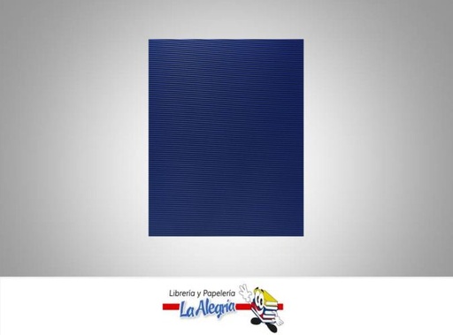 [FUCC003] FOAMI CORRUGADO CARTA AZUL OSCURO UND MARCA S/M   