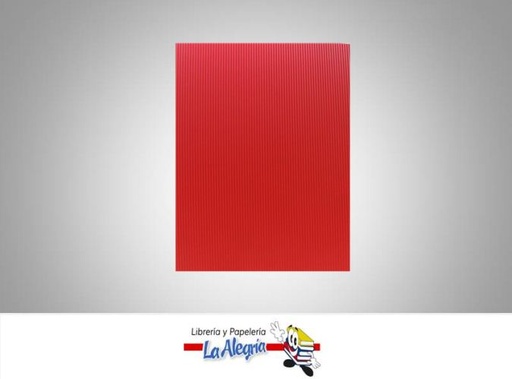 [FUCC008] FOAMI CORRUGADO CARTA ROJO UND MARCA S/M   