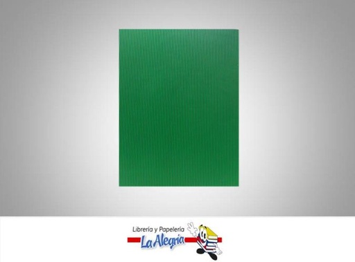 [FUCC009] FOAMI CORRUGADO CARTA VERDE UND MARCA S/M   