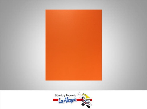 [FUDC017] FOAMI UNICOLOR DOBLE CARTA NARANJA OSCURO  UND MARCA S/M