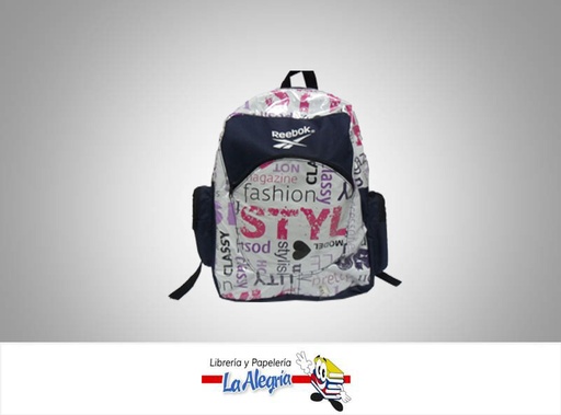 [G001] MORRAL ESCOLAR REEBOOK MORADO UND MARCA REEBOOK/PUMA   
