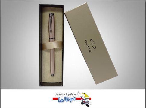 [G88413] BOLIGRAFO EJECUTIVO CON TAPA MODELO URBAN PREMIUM METAL ROSADO MARCA PARKER