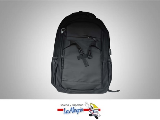 [GA305B] MORRAL PORTA LAPTOP GA305B CON USB NEGRO MARCA OFIMUNDO