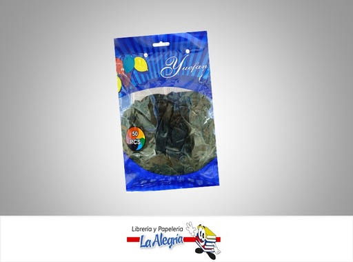 [GER10046] GLOBO R10 ESTANDAR NEGRO 50 UND MARCA YUEFAN   
