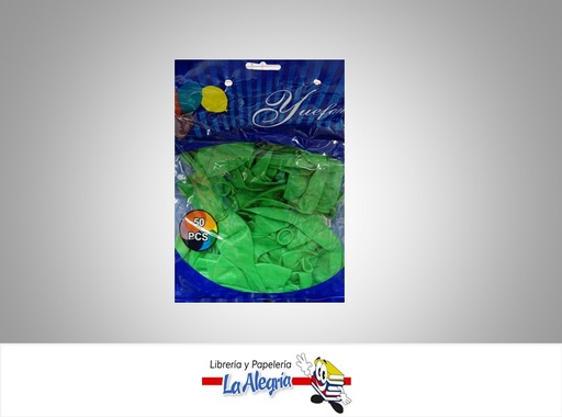 [GER10066] GLOBO R10 ESTANDAR VERDE 50 UND MARCA YUEFAN   