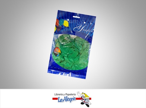 [GER10071] GLOBO R10 ESTANDAR VERDE GRAMA 50 UND MARCA YUEFAN   