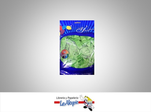 [GER10072] GLOBO R10 ESTANDAR VERDE LIMON 50 UND MARCA YUEFAN   