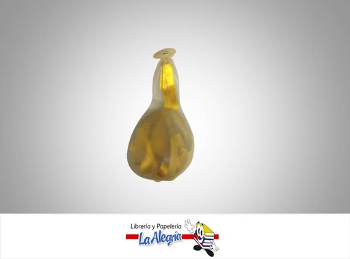 [GLC022] GLOBO LATEX CONFETI DORADO UND    