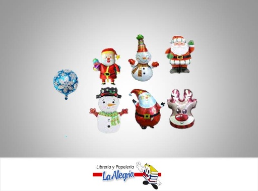 [GLOBO1003] GLOBO FOIL 14NAVIDAD UND VARIOS MOTIV MARCA SM   