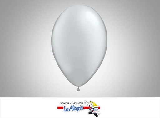 [GLOBO36050] GLOBO R36 METALIZADO PLATA UND MARCA SM   