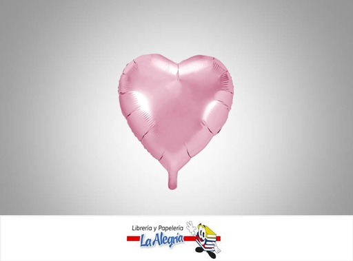 [GLOBOF10061] GLOBO FOIL 10'' CORAZON ROSADO UND    