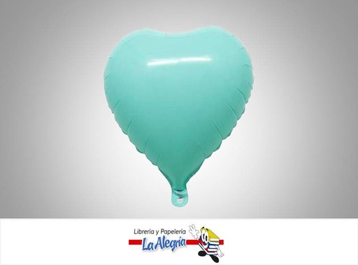 [GLOBOF16001] GLOBO FOIL 16'' CORAZON AGUAMARINA UND    