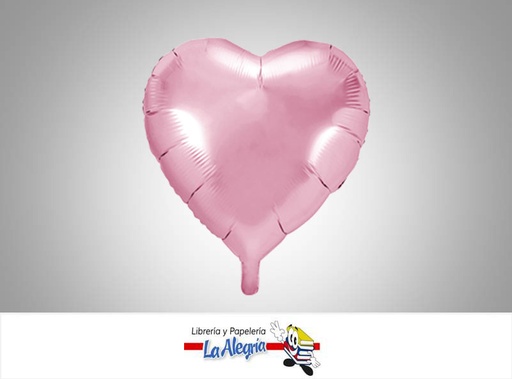 [GLOBOF16061] GLOBO FOIL 16'' CORAZON ROSADO UND    