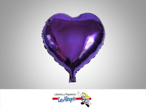 [GLOBOF16081] GLOBO FOIL 16'' CORAZON VIOLETA UND    