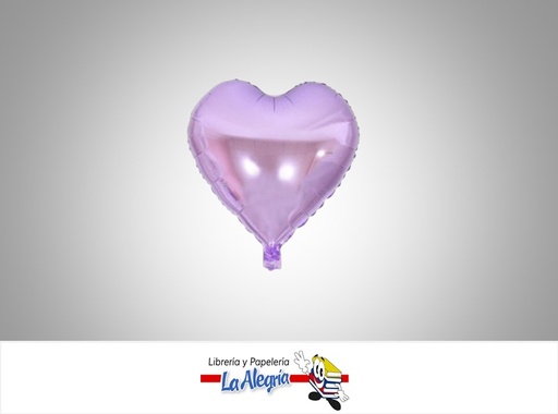 [GLOBOF18030] GLOBO FOIL 18'' CORAZONLILA UND    