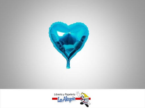 [GLOBOF18065] GLOBO FOIL 18'' CORAZONTURQUESA UND    