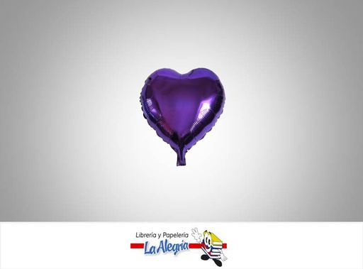 [GLOBOF5081] GLOBO FOIL 5'' CORAZON VIOLETA UND    