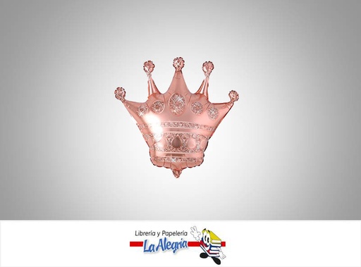 [GLOBOFC14150] GLOBO FOIL 14'' CORONA ORO ROSA UND    