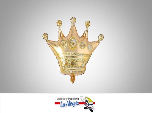 [GLOBOFC24022] GLOBO FOIL 24'' CORONA DORADO UND    