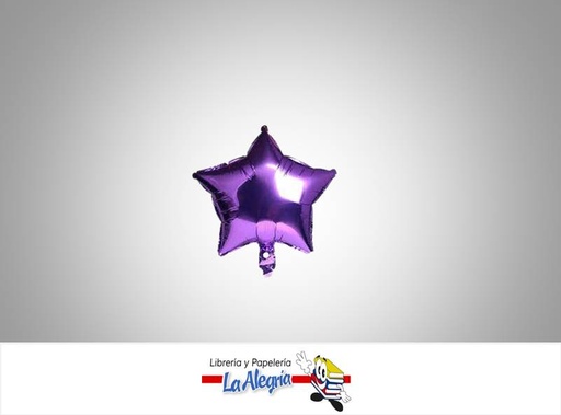 [GLOBOFE05038] GLOBO FOIL 5'' ESTRELLA MORADO UND    