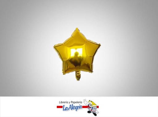 [GLOBOFE18022] GLOBO FOIL 18'' ESTRELLA DORADO UND    