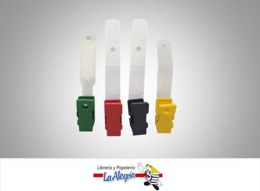 [GP01] GANCHO PORTA CARNET PLASTICO UND MARCA S/M   