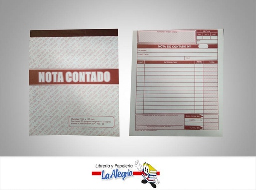 [GP4D03] TALONARIO FACTURA C/COPIA 190X125 MM MARCA CHRISPIERR   