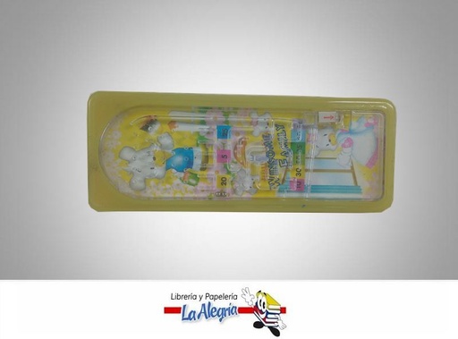 [GPB050] CARTUCHERA PLAST C/JUEGO 20X7CM AMARILLO MARCA S/M   