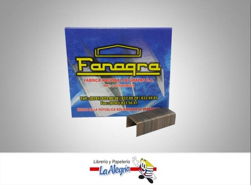 [GRAPAS2309] GRAPA LISA 23/9 1000 UND MARCA FANAGRA   