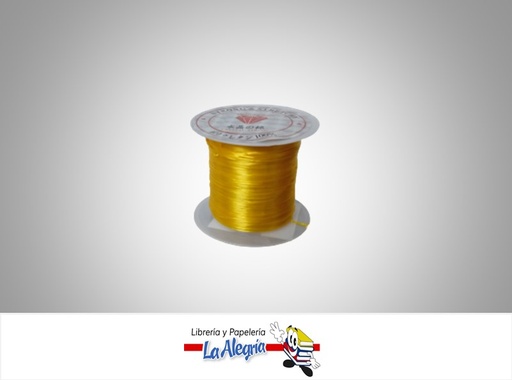[HILOELXM003] HILO NYLON ELASTICO AMARILLO X METRO MARCA S/M