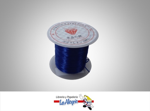 [HILOELXM014] HILO NYLON ELASTICO AZUL MARINO X METRO MARCA S/M