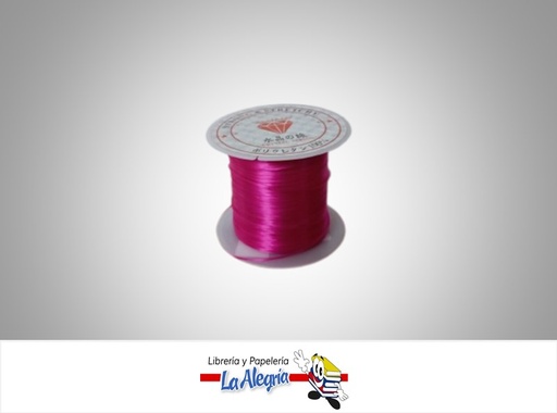 [HILOELXM025] HILO NYLON ELASTICO FUCSIA X METRO  MARCA S/M