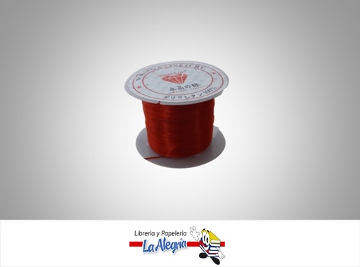 [HILOELXM051] HILO NYLON ELASTICO ROJO X METRO  MARCA S/M