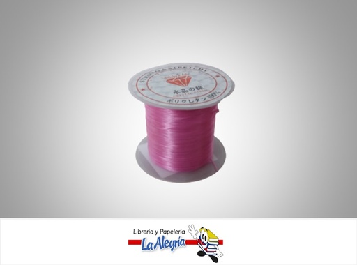 [HILOELXM061] HILO NYLON ELASTICO ROSADO X METRO  MARCA S/M