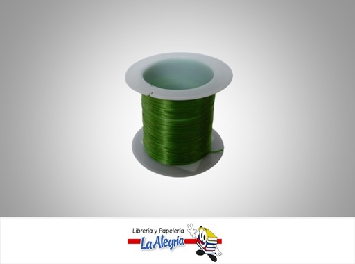 [HILOELXM066] HILO NYLON ELASTICO VERDE X METRO  MARCA S/M