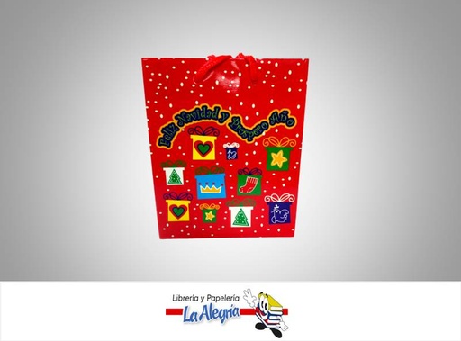 [HSNU072] BOLSA DE REGALO 13,5X11D/NAVIDAD MARCA S/M   