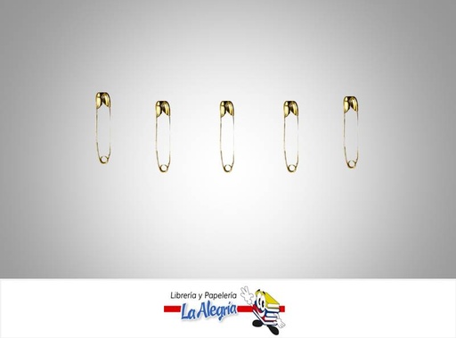 [IMP001022] GANCHO IMPERDIBLE 13MM DORADO 12UND MARCA S/M   