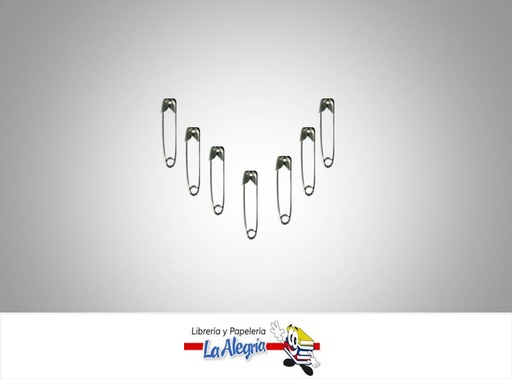 [IMP001050] GANCHO IMPERDIBLE 13MM PLATEADO 12UND MARCA S/M   