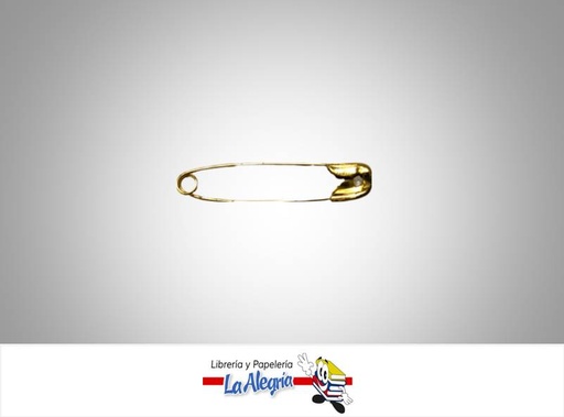 [IMP002022] GANCHO IMPERDIBLE 22MM DORADO 12UND MARCA S/M   