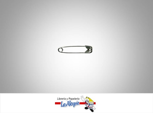 [IMP002050] GANCHO IMPERDIBLE 22MM PLATEADO 12UND MARCA S/M   