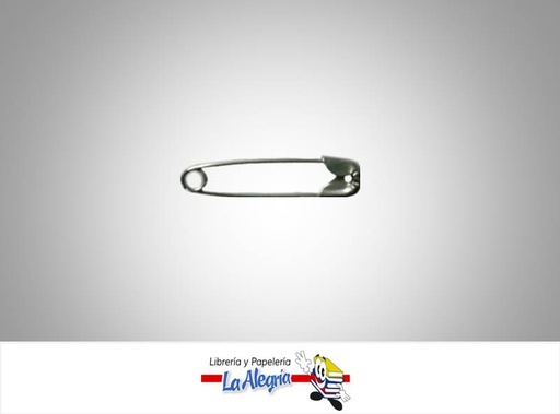 [IMP003050] GANCHO IMPERDIBLE 32MM PLATEADO 12UND MARCA S/M   