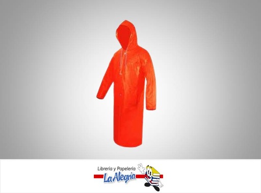 [IMPER01] IMPERMEABLE TALLA L COLOR NARANJA MARCA LOFRAMA   